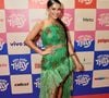 Thaynara OG, anfitriã do evento, homenageou o babaçu com um vestido de palha trançada feito à mão