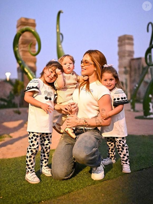 Virgínia Fonseca levou os três filhos para Dubai