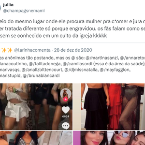 Bruna Biancardi foi alvo de um comentário muito polêmico no X: ‘Ela veio do mesmo lugar onde ele procura mulher pra comer e jura que vai ser tratada diferente só porque engravidou’