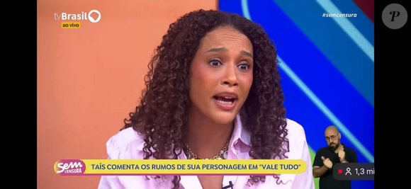 Protagonista de Vale Tudo, Taís Araújo abriu o jogo sobre sua frustração com a condução de Raquel no remake de Manuela Dias e explicou por que Bella Campos precisava estar 'forte' na novela