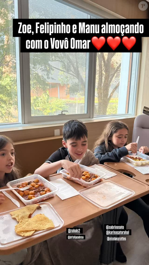 Familiares de Sabrina Sato se uniram no hospital na tarde de quarta-feira (20)