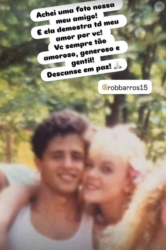 Ana Paula Almeida, a Pituxita, lembrou da convivência com Robson Barros quando eram Paquitos