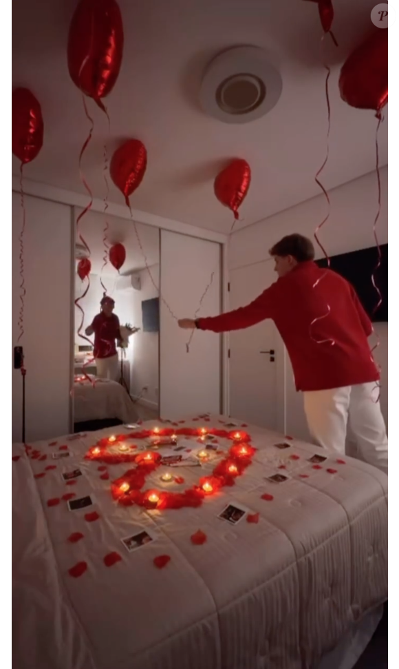 Neta de Leonardo compartilhou no Instagram uma surpresa que recebeu do namorado para o pedido de namoro