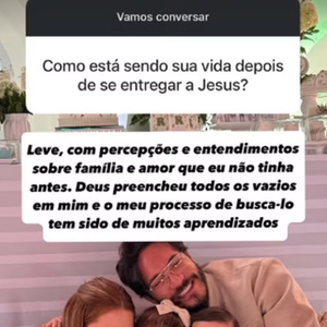 Em seu perfil no Instagram, Eliezer abriu o jogo sobre como está a sua vida após a religião, e ressaltou estar 'leve'.