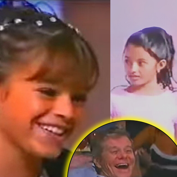 Há 20 anos, a ‘mini’ Bruna Marquezine deu ‘alfinetada’ HILÁRIA em Miguel Falabella no palco da Globo ao lado de Isabelle Drummond e Carolina Oliveira