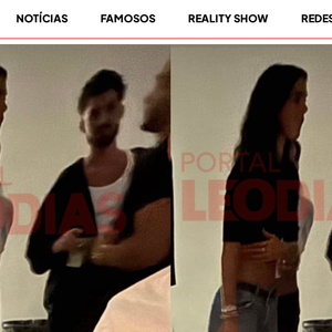Bruna Marquezine e João Guilherme marcaram presença no aniversário de um amigo em comum. Foto foi divulgada pelo Portal Leo Dias