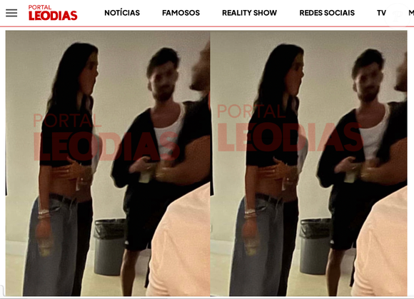 Bruna Marquezine e João Guilherme marcaram presença no aniversário de um amigo em comum. Foto foi divulgada pelo Portal Leo Dias