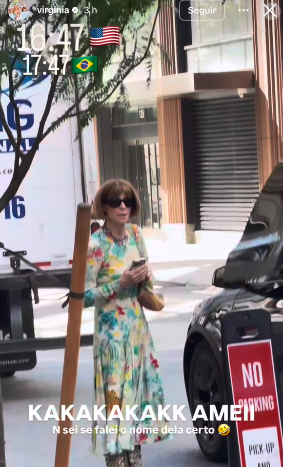 Virgínia Fonseca e Anna Wintour protagonizaram um encontro improvável nas ruas de Nova York que viralizou na internet