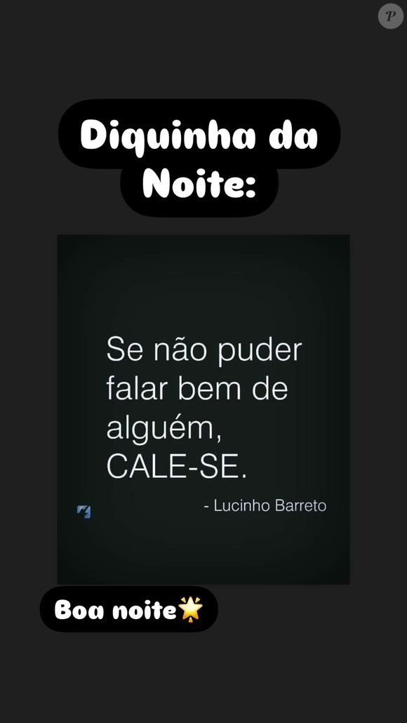Mãe de Zé Felipe, Poliana Rocha postou mensagem indicando nova provocação a Luana Piovani
