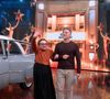 Tânia Maria foi recebida por Luciano Huck com um tapete vermelho