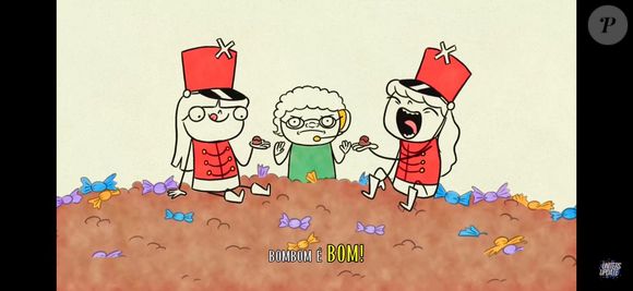 Xuxa insere personagem inspirada em Marlene Mattos tirando bombons das paquitas.