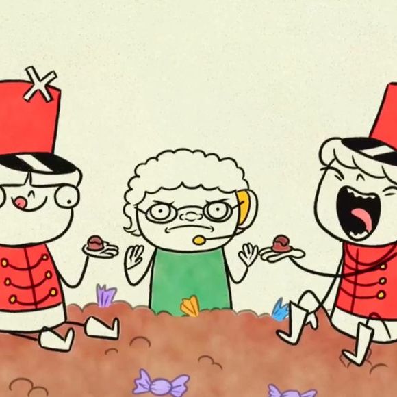 Xuxa insere personagem inspirada em Marlene Mattos tirando bombons das paquitas.