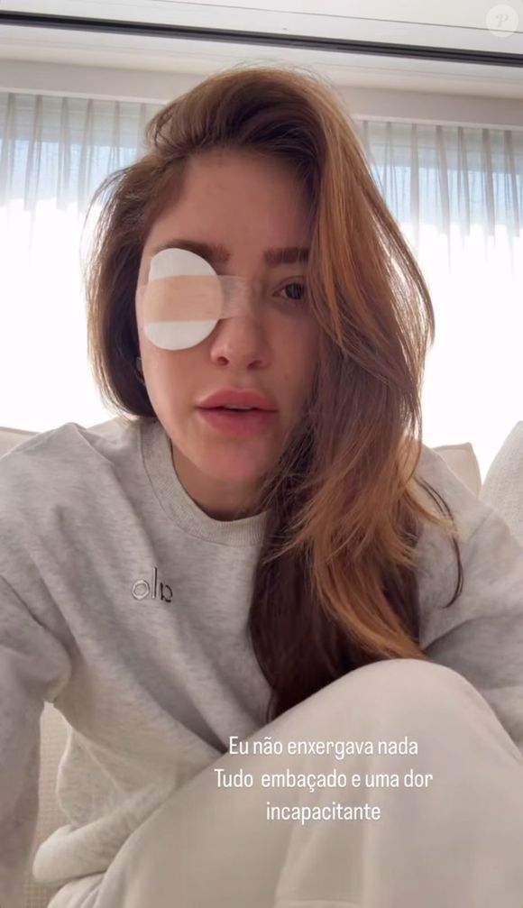 Mulher de Alok, Romana Novais pontuou que não enxergava nada, e sentiu uma dor incapacitante.