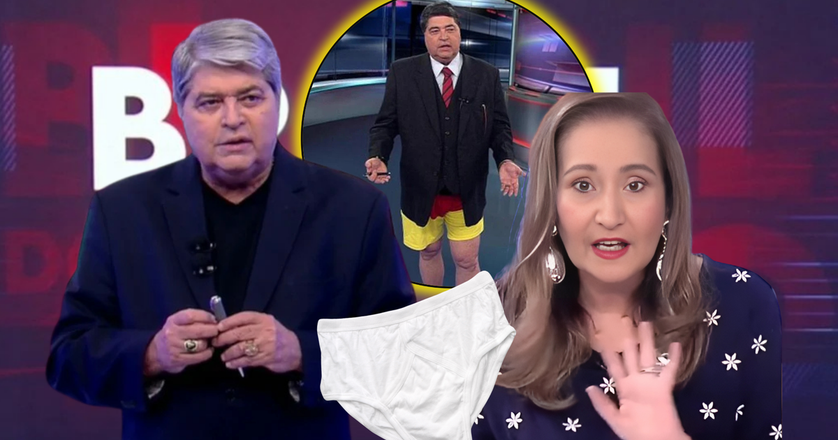 Sem cueca! Datena revela à Sônia Abrão, em estreia na RedeTV!, que ...