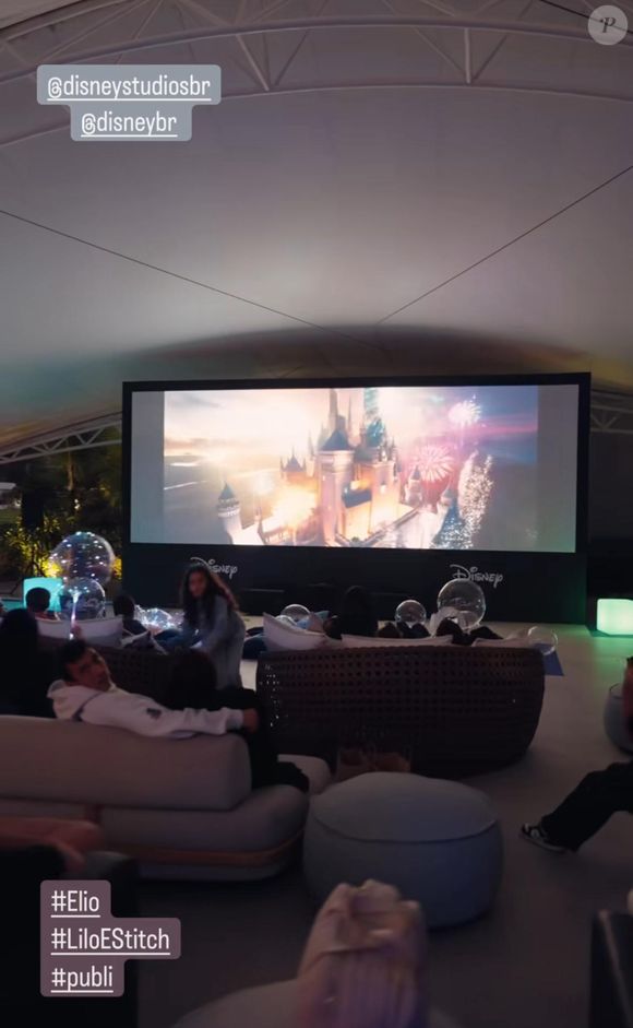 A Disney montou um cinema na mansão de Neymar e Bruna Biancardi