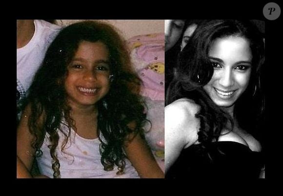 Assim era Anitta quando criança: muito fofa, ela mantinha o cabelo cacheado natural