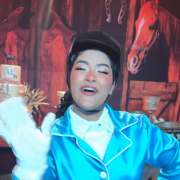 Personagens da série ‘Free Rein’ também ganharam vida na festa de Marina, filha de Ivete Sangalo e Daniel Cady