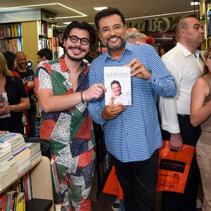 Geraldo Luis e o filho prestigiaram o lançamento do livro de Luis Ricardo