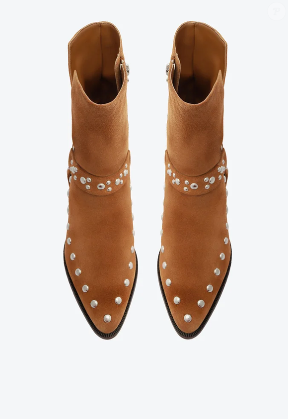 Botas de camurça com salto bloco Schutz, R$470