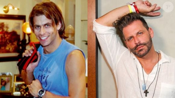 Antes e depois de Henri Castelli: ator já foi considerado galã da Globo.