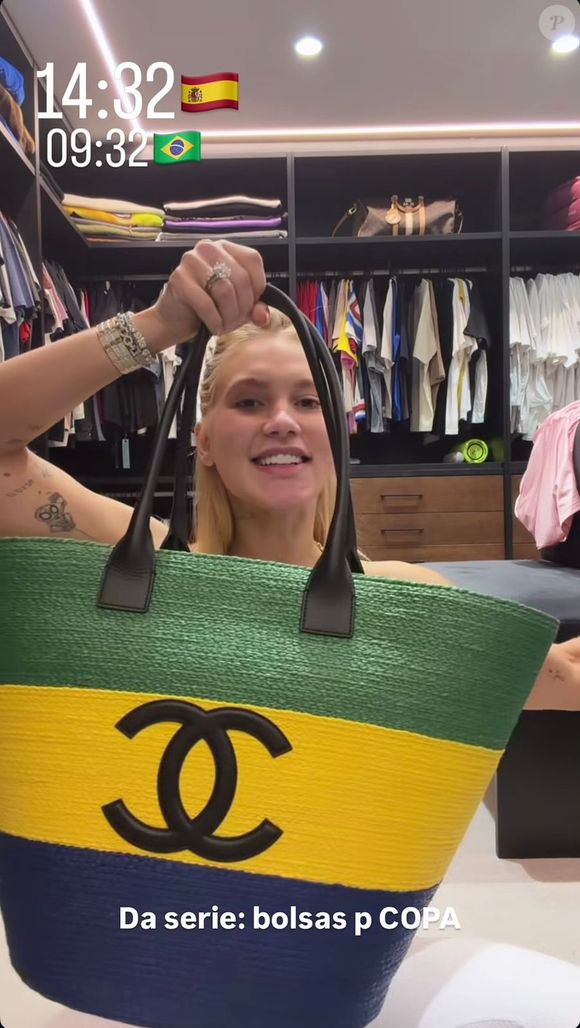 Nos stories do Instagram, Virginia Fonseca brincou ao mostrar a nova aquisição de luxo. 'Da série 'bolsa para a Copa'. Agora, em qual jogo vou usar essa bolsa, só Deus sabe', disse a influenciadora sobre o modelo da Chanel com as cores do Brasil