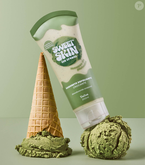 Sabonete Esfoliante Crocante sabor Mousse de Pistache tem sensorial delicioso para uma pele limpa, renovada e hidratada