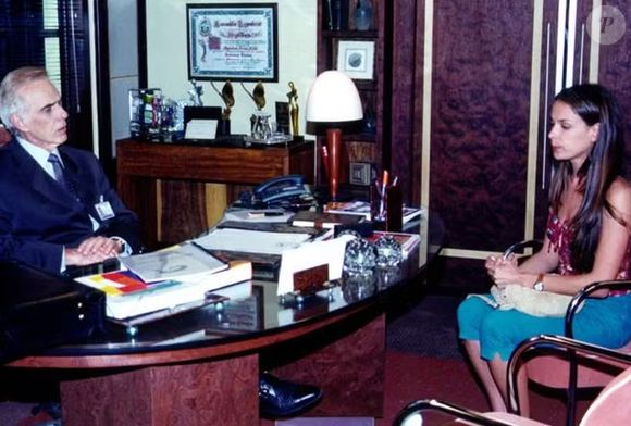 Francisco Cuoco e Carolina Ferraz viveram o par romântico Salviano e Lucinha na novela 'Pecado Capital' (1998-1999)