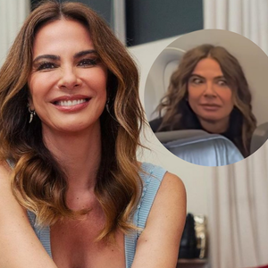 Luciana Gimenez embarcou em um voo doméstico e detonou a falta de espaço do avião