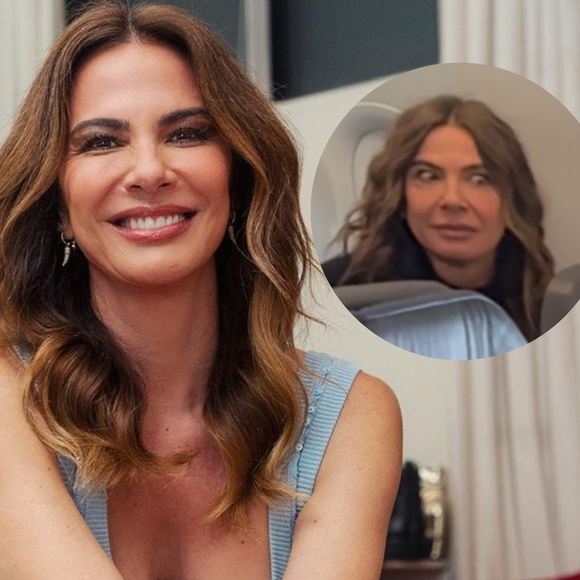Luciana Gimenez embarcou em um voo doméstico e detonou a falta de espaço do avião