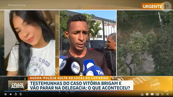 Caso Vitória: Matheus Castro afirma que sofreu ameaças de morte de Cícero, apresentado como amigo de Maicol