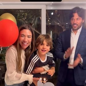 Patricia Abravanel mostrou que no final deu tudo certo na festa do filho caçula, Senor, batizado com o nome de Silvio Santos