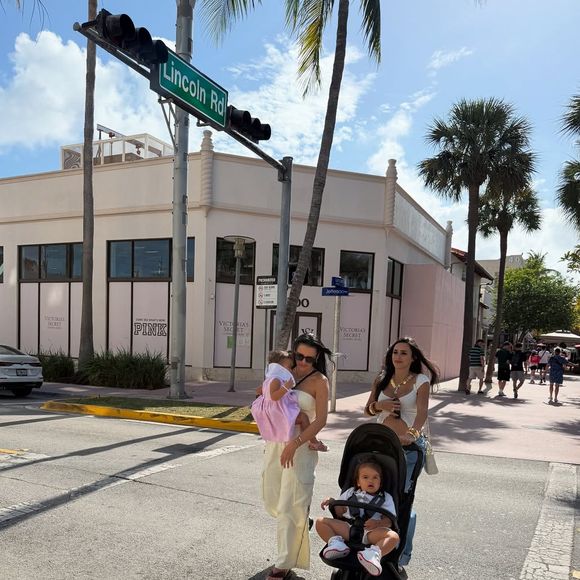 Grávida, Bruna Biancardi está em viagem aos EUA para montar o enxoval de Mel, sua 2ª filha com Neymar.