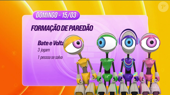 No domingo (15), o 'BBB 26' terá dois episódios; um à tarde e outro à noite