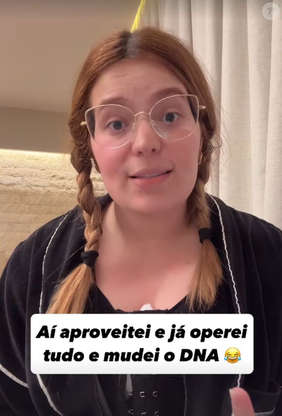 Embora não tenha mostrado seu antes e depois, Viih Tube destacou um pouco do processo recuperatório ao aparecer com uma cinta