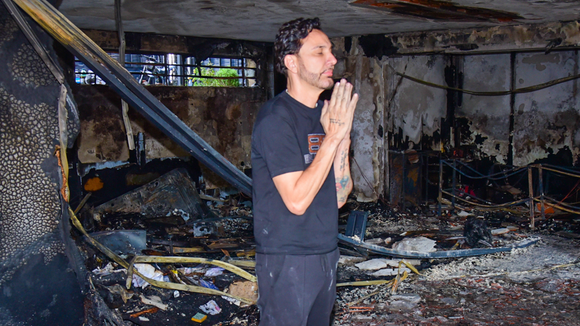 ‘Como não acreditar em Deus?': após incêndio destruir mansão, detalhe emociona pai de MC Gui