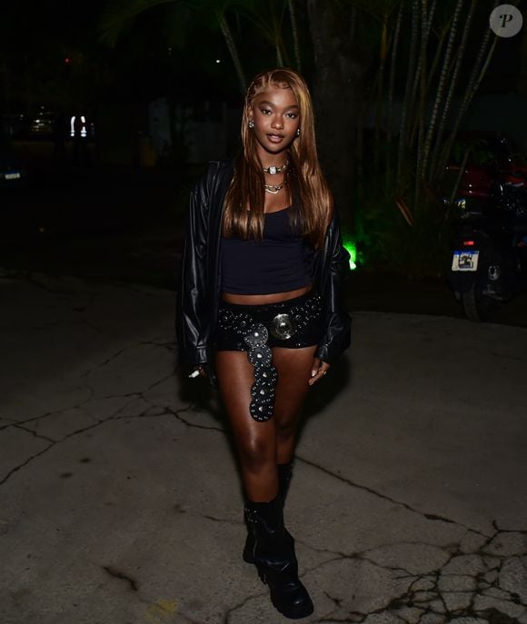 Cecília Chancez em festa de confraternização da novela 'Dona de Mim', da TV Globo