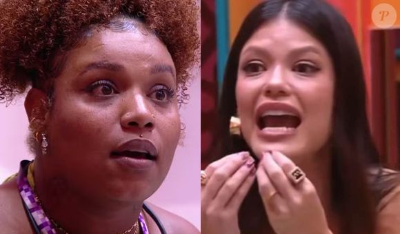 Vitória Strada, namorada de Diogo Rocha, protagonizou uma briga feia com Camilla após a formação do 6º Paredão no 'BBB 25'.