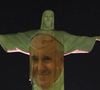 Cristo Redentor recebe projeção com a imagem do Papa Francisco e mobiliza corrente global de orações pela recuperação do pontífice.