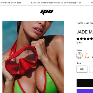 A produção de praia de Virgínia Fonseca ganhou destaque com o Maui Top, modelo semelhante ao usado pela influenciadora e que custa € 71, cerca de R$ 427,71