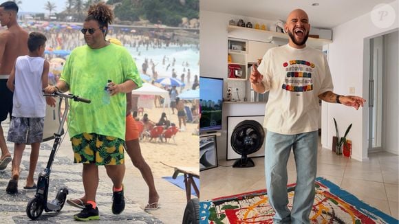 Antes e depois de Gominho: influenciador aliou o Mounjaro a novos hábitos de dieta e exercícios, conseguindo perder cerca de 61 quilos