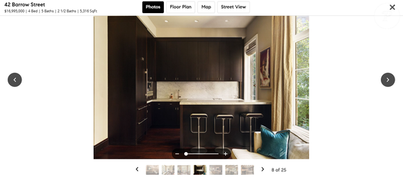 Casa onde Gisele Bündchen morou tem cozinha de chef e balcão de café da manhã em cascata