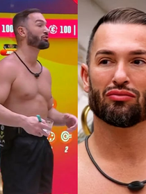 'Coringando': Diego Hypólito fica muito irritado ao ser chamado de mentiroso no Queridômetro do 'BBB 25' e web reage