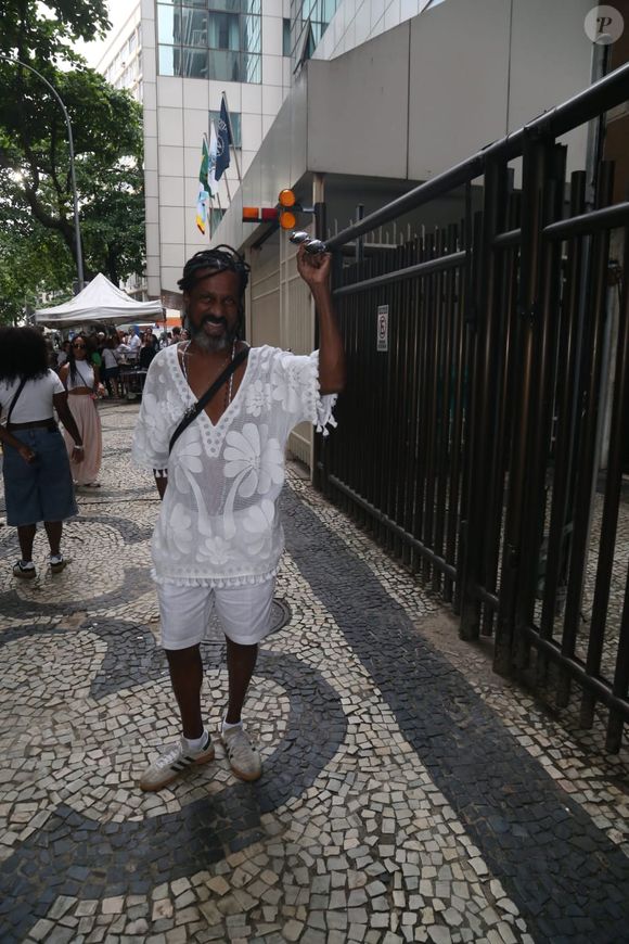 Luís Miranda no Ato Musical pela Democracia, em Copacabana