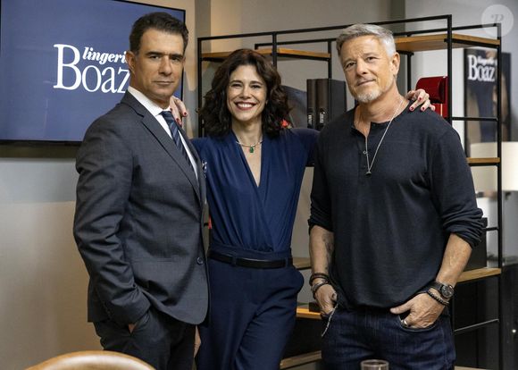 Ricardo (Marcos Pasquim), Patricia (Juliana Martins) e Jaques (Marcello Novaes) na novela 'Dona de Mim'