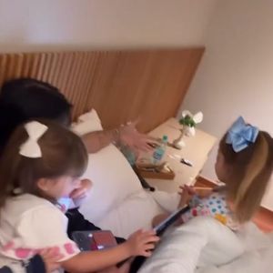 'Resenha feminina', disse Zé Felipe sobre a interação da namorada com as filhas