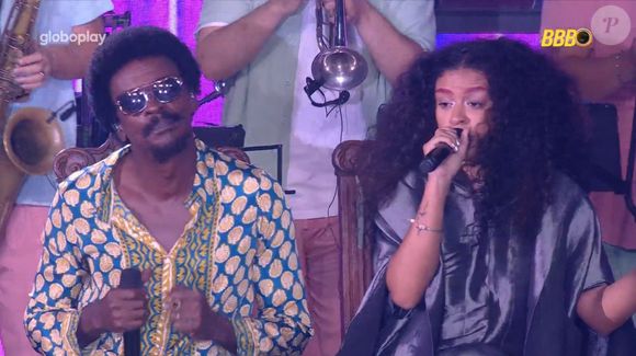 Seu Jorge também cantou com a filha Flor durante festa do 'BBB 25'