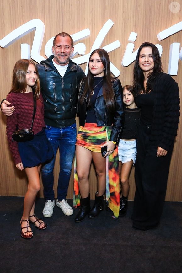 Malvino Salvador e Kyra Gracie levaram as filhas ao 3º dia do Rock in Rio
