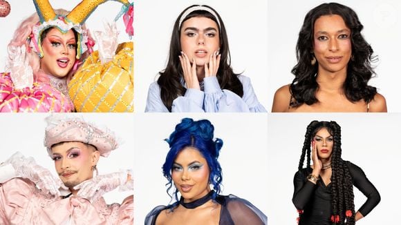 Parte do elenco da oitava temporada de 'Corrida das Blogueiras': Aysha Pink, Bárbara Freitas, Breia, Gabriel Queiroz, Jheny Albano e Latyffa Romayale