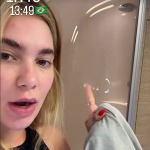 Virgínia Fonseca mostrou que tomou banho durante o voo