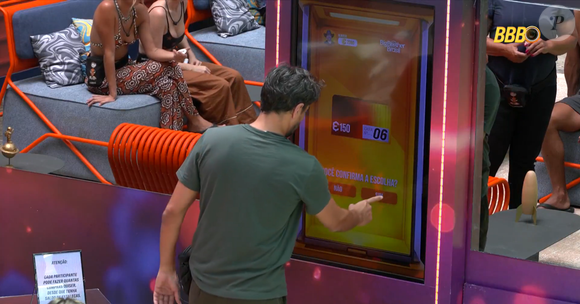 Alberto Cowboy escolheu a caixa 6 e garantiu o colar do poder